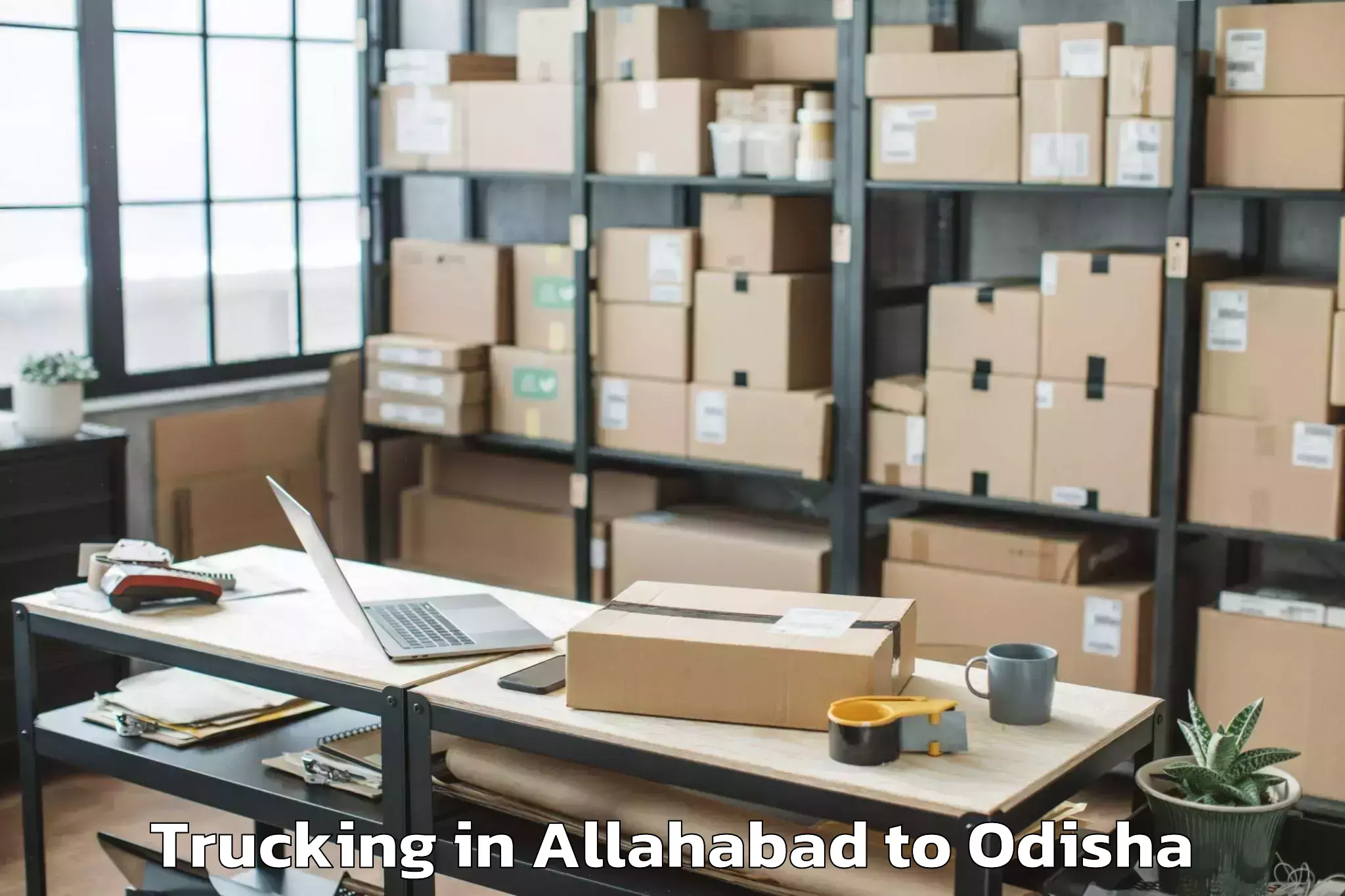 Book Allahabad to Odagaon Trucking